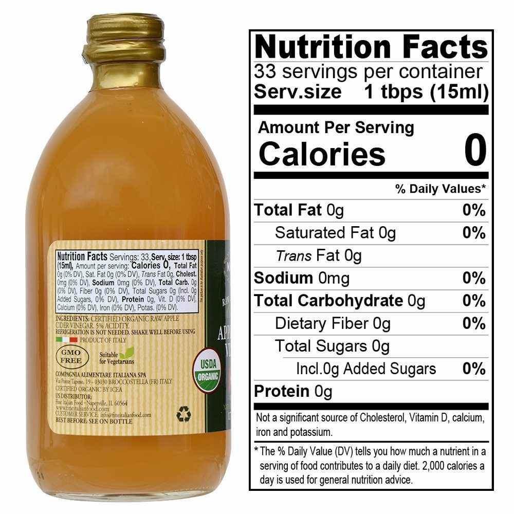 Mantova Organic Raw Apple Cider Vinegar | 6 pack