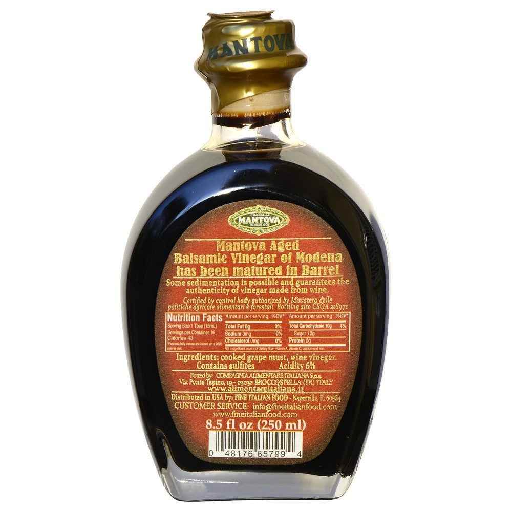 Mantova Aged Balsamic Vinegar of Modena | 6 pack