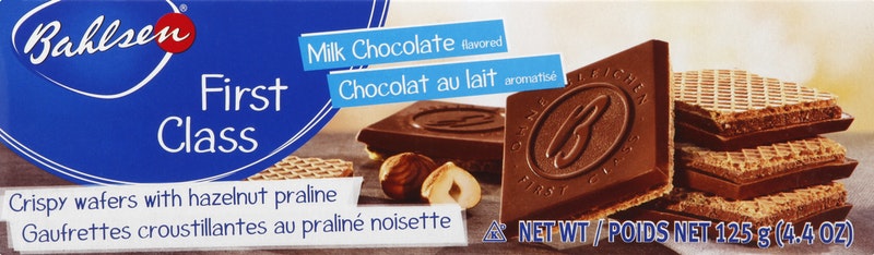 Bahlsen First Class Crispy Wafers with Hazelnut Praline Milk Chocolate