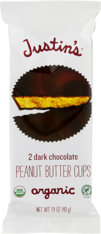 Justin's Organic Peanut Butter Cups Dark Chocolate
