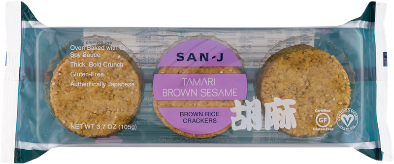 San-J Tamari Brown Sesame Rice Crackers