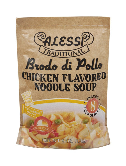 Alessi Traditional Brodo di Pollo Chicken Flavored Noodle Soup