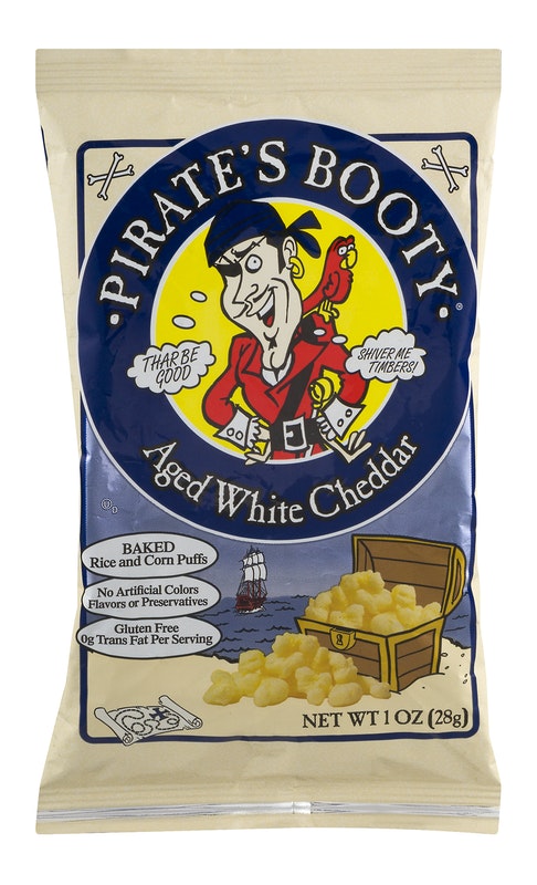 Pirate's Booty Aged White Cheddar Baked Rice and Corn Puffs