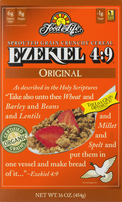 Food For Life Ezekiel 4:9 Sprouted Grain Crunchy Cereal Original