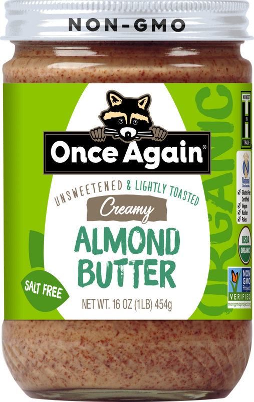 Once Again Organic Unsweetened & Lightly Roasted Creamy Almond Butter