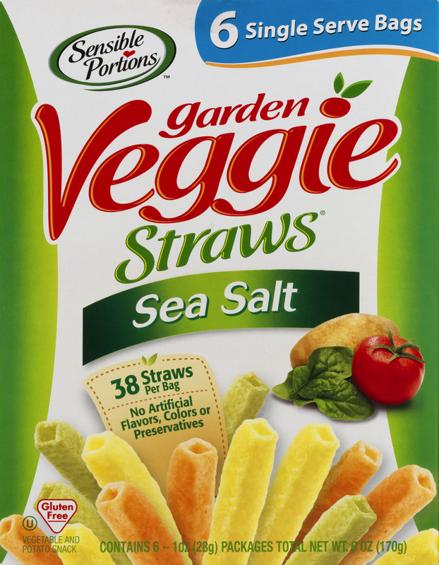 Sensible Portions Garden Veggie Straws Sea Salt