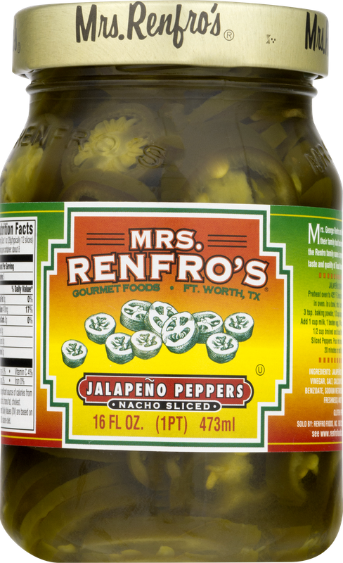 Mrs. Renfro's Nacho Sliced Jalapeno Peppers