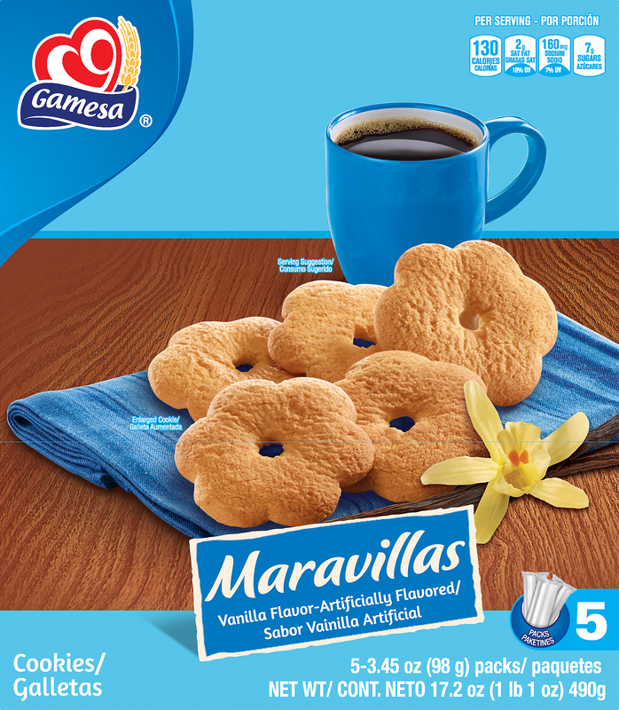 Gamesa Maravillas Vanilla Cookie