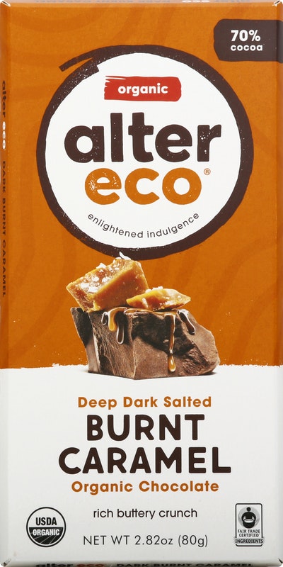 Alter Eco Deep Dark Salted Burnt Caramel Chocolate