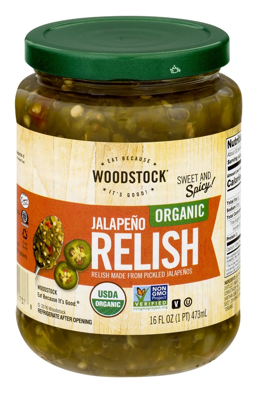 Woodstock Organic Relish Jalapeno