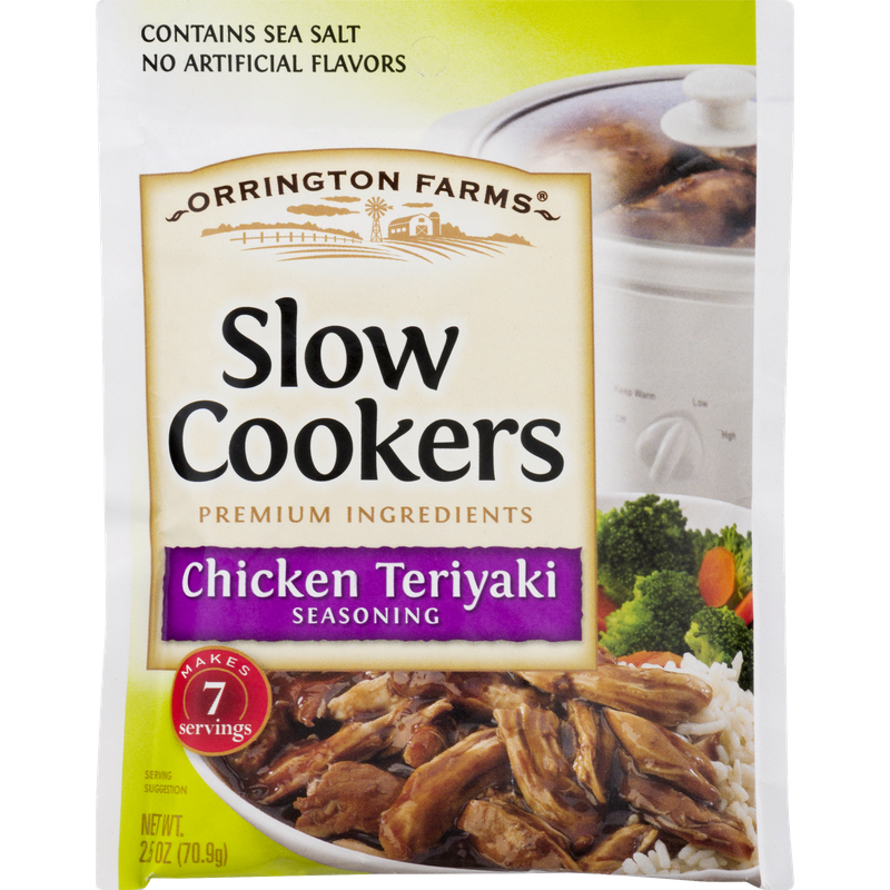 Orrington Farms Seasoning, Chicken Teriyaki, Slow Cookers
