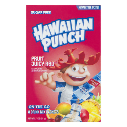 Hawaiian Punch Drink Mix Packets, Sugar Free,