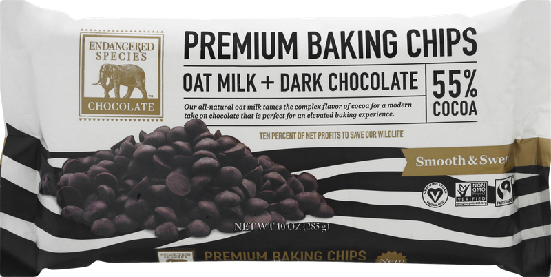 Endangered Species 55% Dark Chocolate Oat Milk Baking Chips
