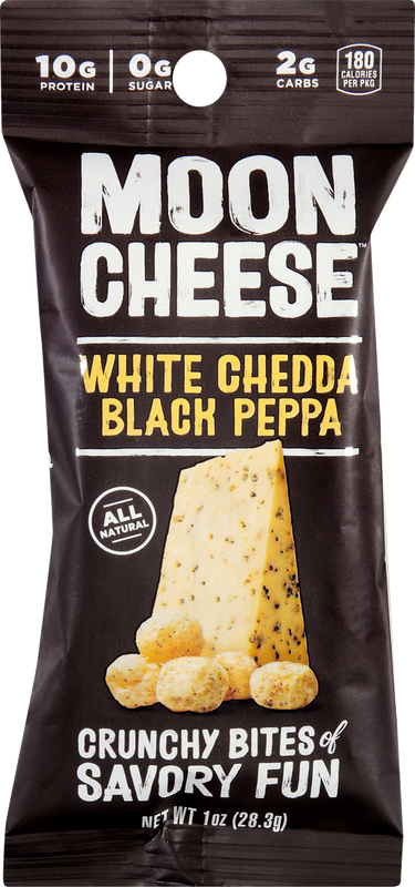 Moon Cheese™ Cheese Snack White Chedda/Black Peppa