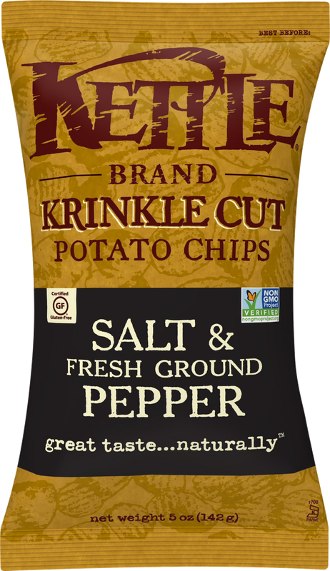 Kettle Brand Krinkle Cut Salt & Fresh Ground Pepper Potato Chips