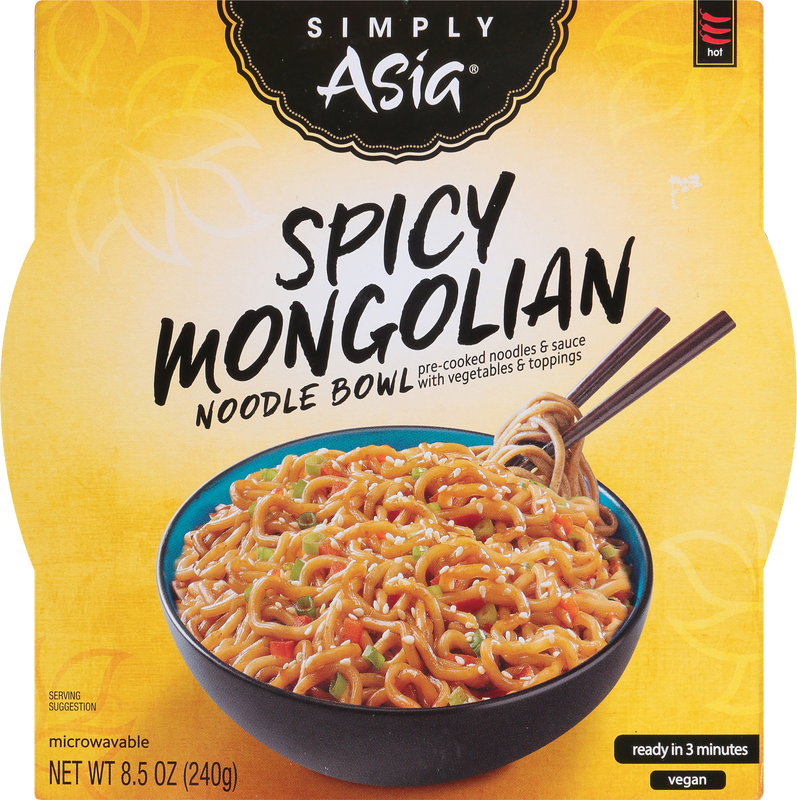 Simply Asia Hot Spicy Mongolian Noodle Bowl