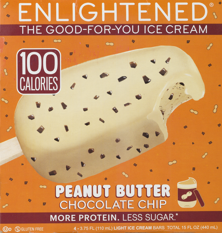 Enlightened Ice Cream Bars Peanut Butter Chocolate Chip
