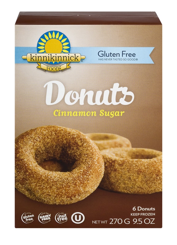 Kinnikinnick Foods Gluten Free Donuts Cinnamon Sugar