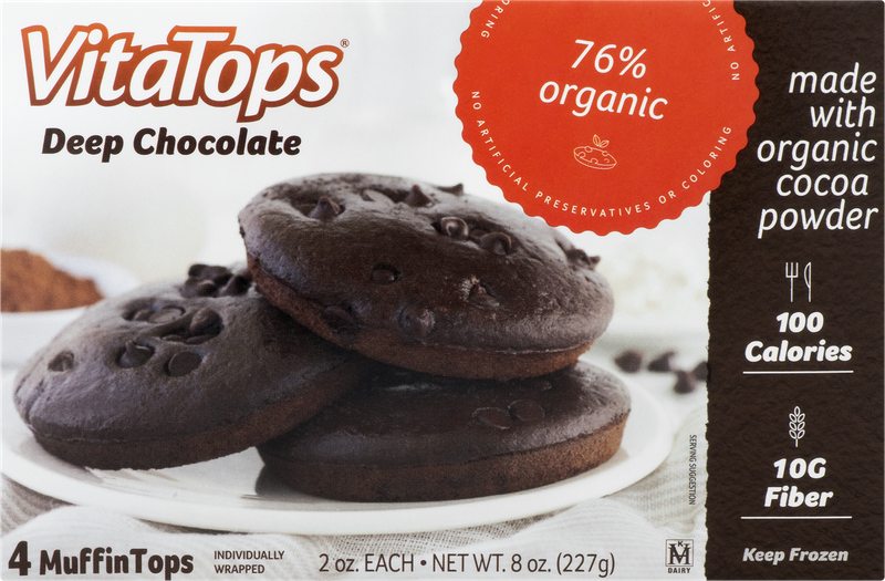 VitaTops Muffin Tops Deep Chocolate