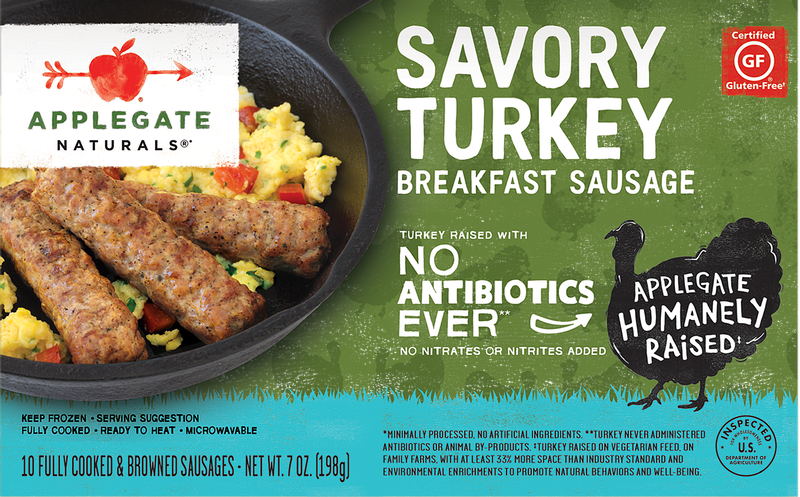 Applegate Naturals Savory Turkey Breakfast Sausage