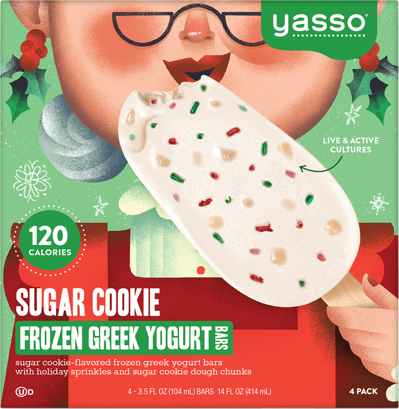 Yasso Frozen Greek Yogurt, Sugar Cookie Bars