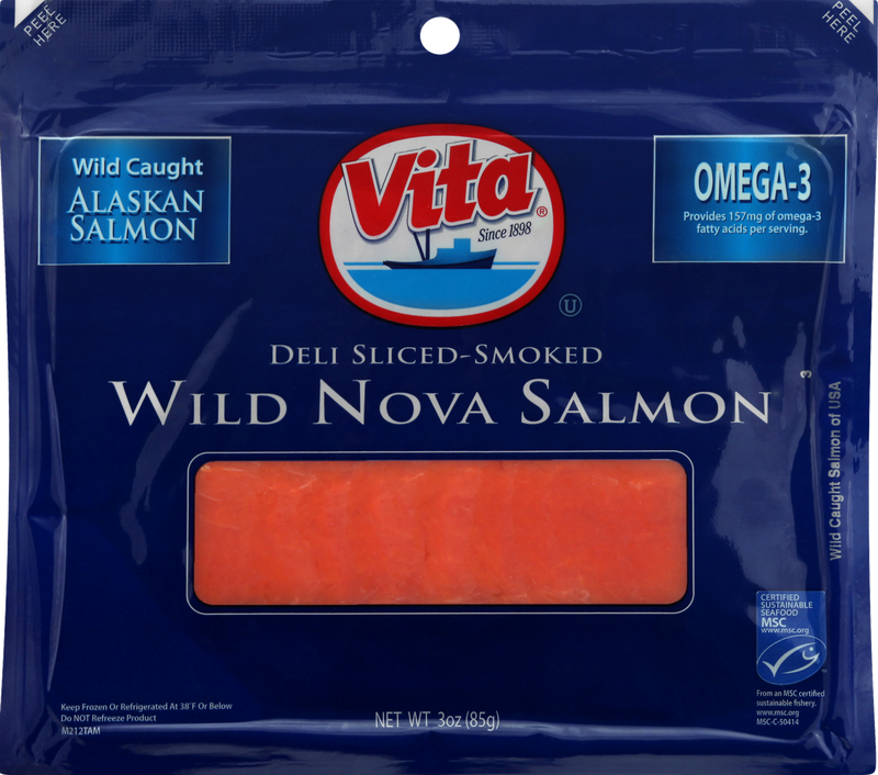 Vita Deli Sliced-Smoked Wild Nova Salmon