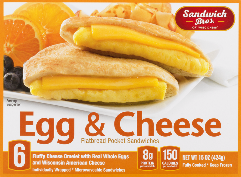 Sandwich Bros. of Wisconsin Flatbread Pocket Sandwiches