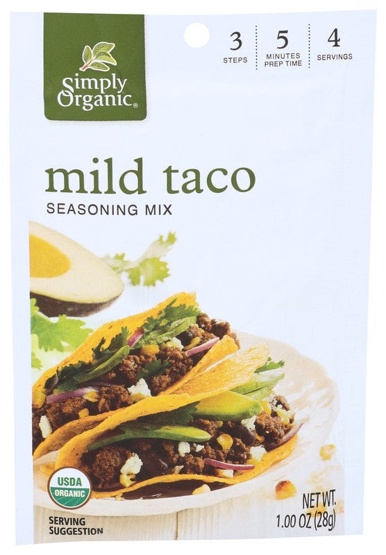 Simply Organic Mild Taco Seasoning Mix 1 ea