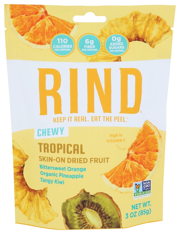 Rind Snacks Tropical Blend Organic Pineapple, Bittersweet Orange, Tangy Kiwi