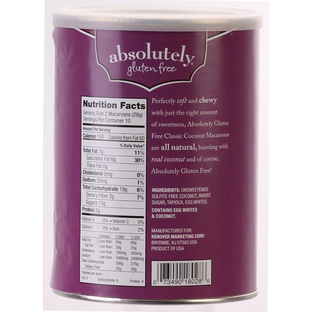 Absolutely Gluten Free Macaroon Coconut