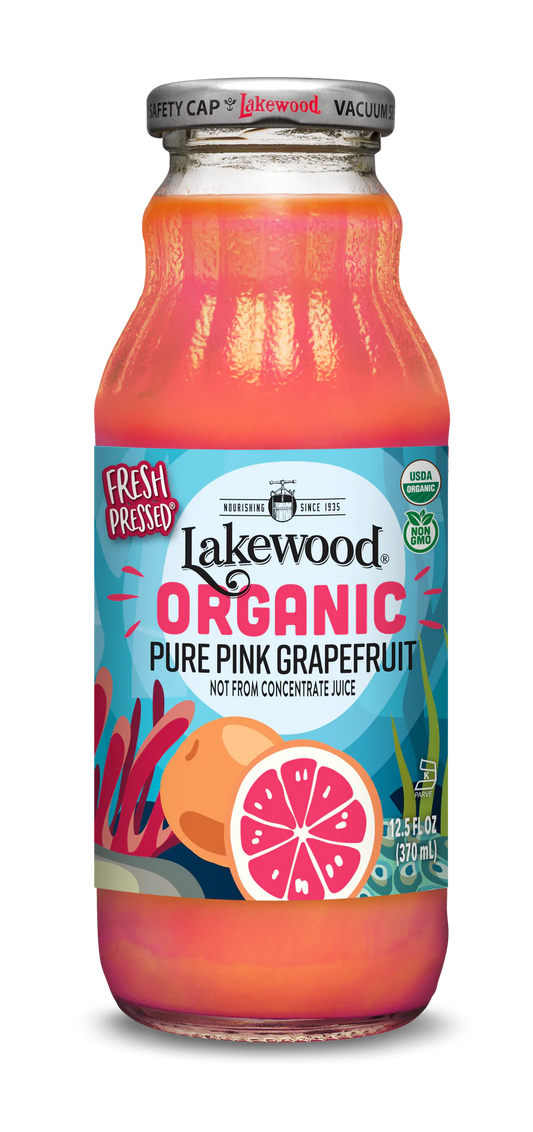 Lakewood Organic Pure Pink Grapefruit | 12 Pack