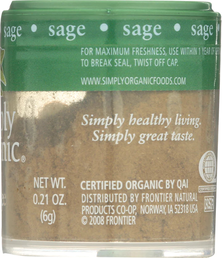 Simply Organic Mini Sage | 6 Pack