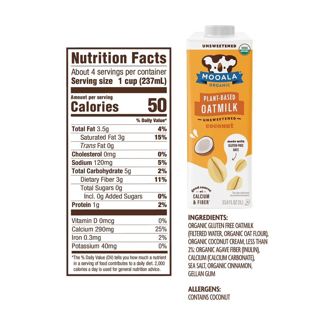 Mooala Organic Plant-Based Milk | 6 pack
