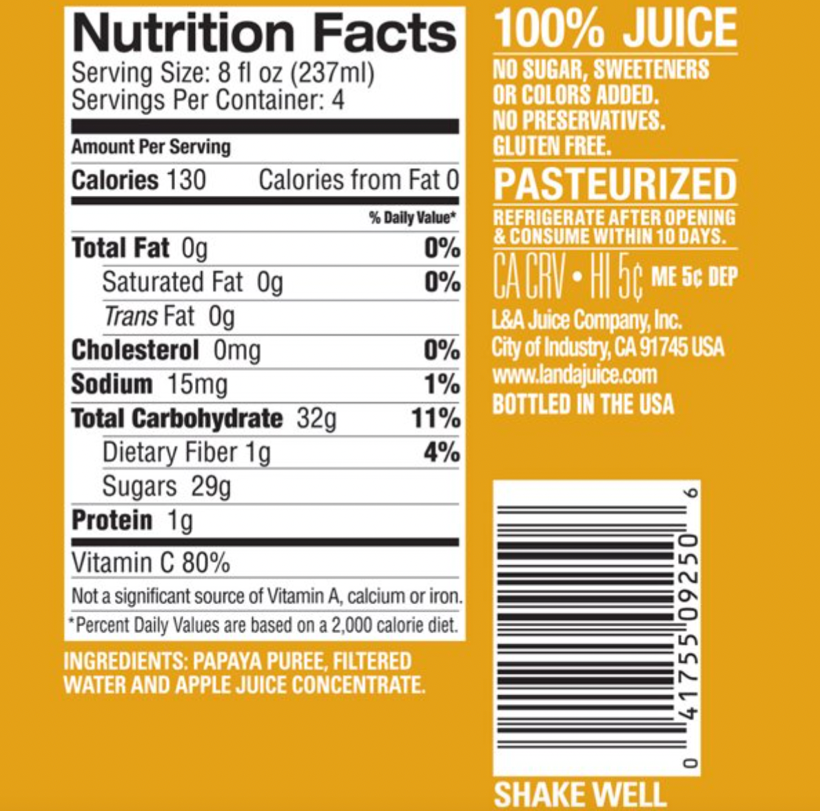 Papaya Juice | 6 Pack