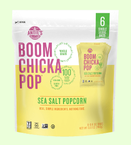 Angie's BOOMCHICKAPOP Sea SaltPopcorn | 4 Pack