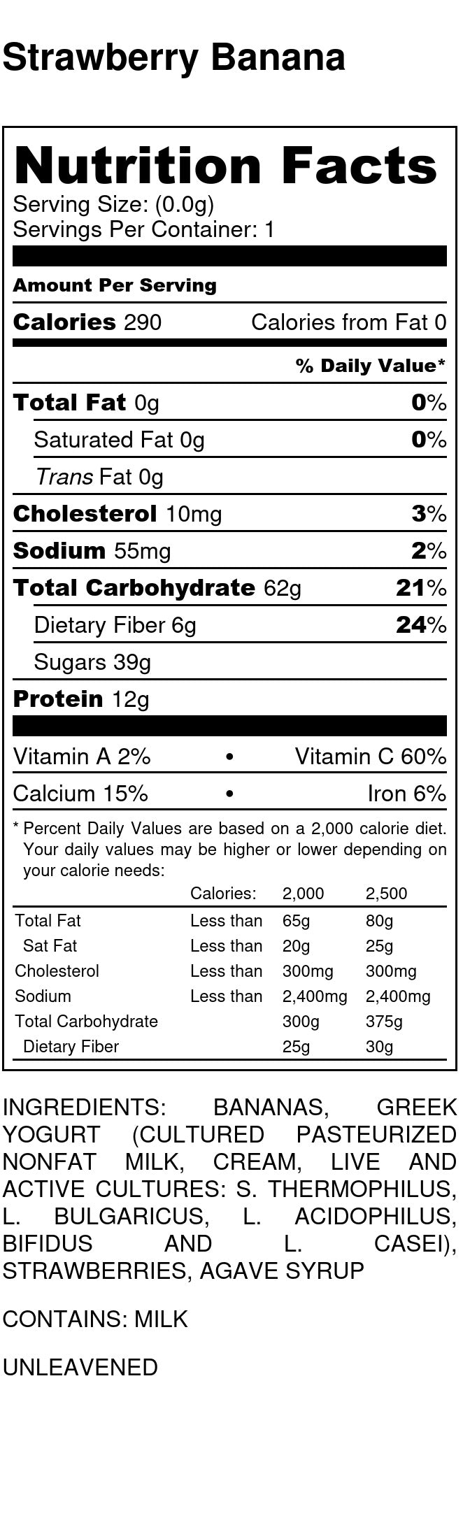 Strawberry Banana Smoothie