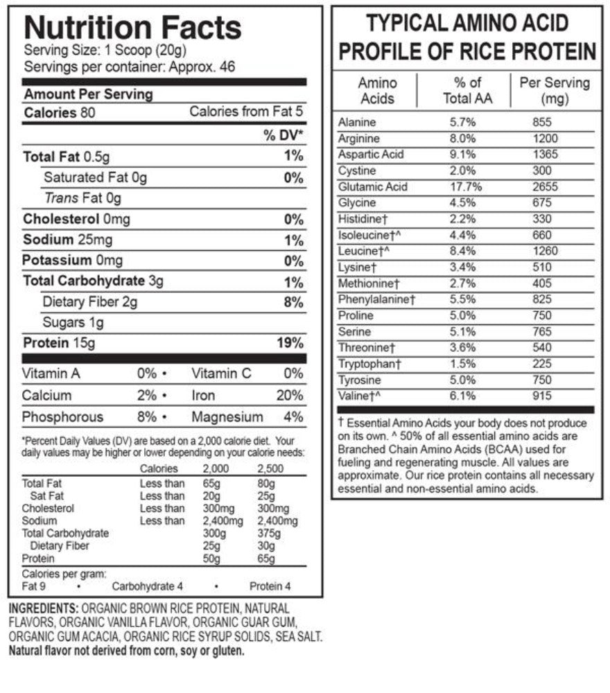 Pure Rice Protein Powder | 1 Pack