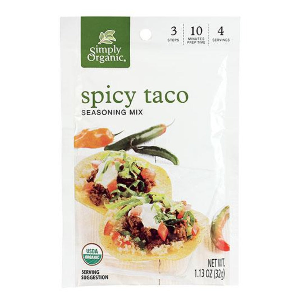 Organic Spicy Taco Seasoning | 12 Pack