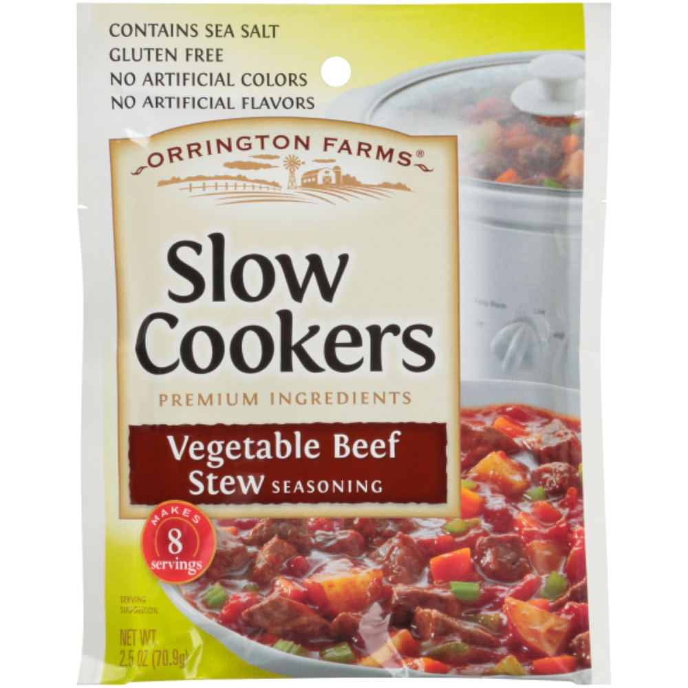 Veggie Beef Stew Slow Cooker Seasoning | 12 Pack