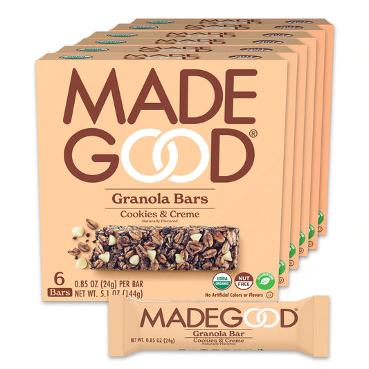Madegood Chocolate Drizzled Cookie & Creme Granola Bars | 6 pack