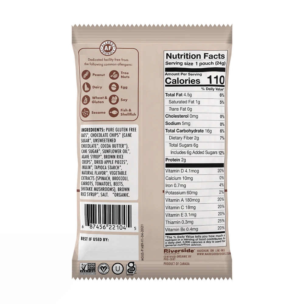 Madegood Organic Granola Minis | 28 pack