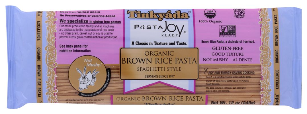 Organic Brown Rice Spaghetti Pasta | 12 Pack