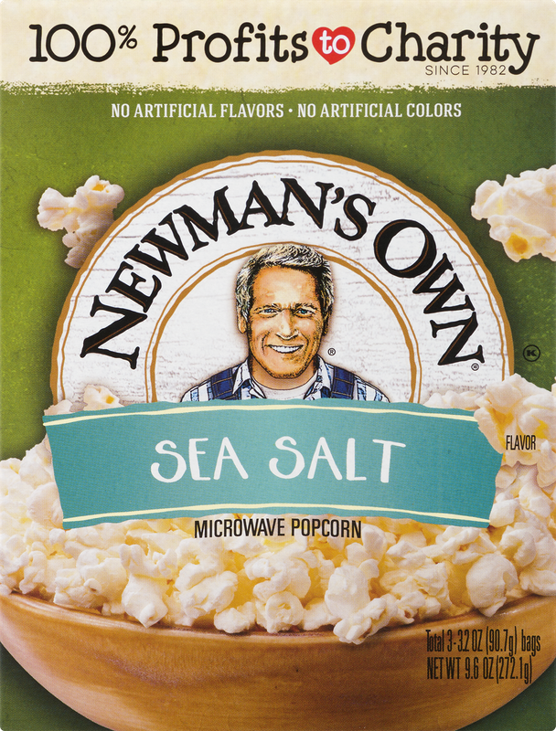 Newman's Own Microwave Popcorn Sea Salt
