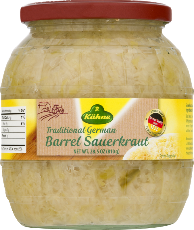 Kuhne Traditional German Barrel Sauerkraut