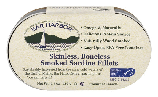 Bar Harbor Skinless, Boneless Smoked Sardine Fillets