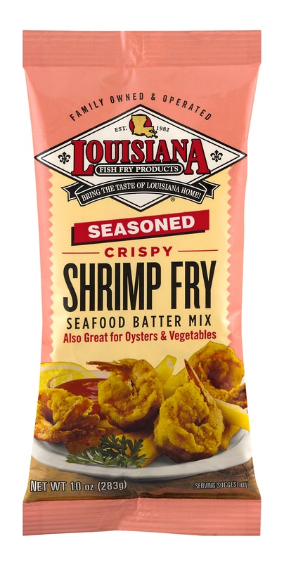 Louisiana Fish Fry Products Seafood Batter Mix Seasoned Crispy Shrimp Fry