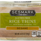 Sesmark Gluten Free Rice Thins Rice Snack Crackers