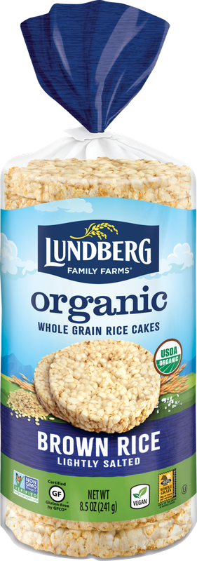 Lundberg Family Farms Organic Whole Grain Lightly Salted Brown Rice Rice Cakes
