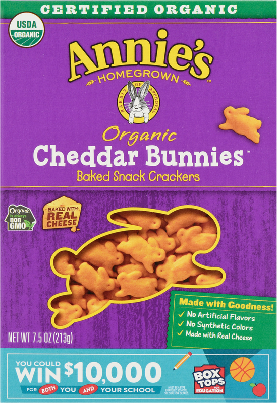 Annie's Organic Cheddar Bunnies Baked Snack Crackers
