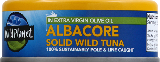 Wild Planet Foods, Inc. ALBACORE SOLID WILD TUNA IN EXTRA VIRGIN OLIVE OIL